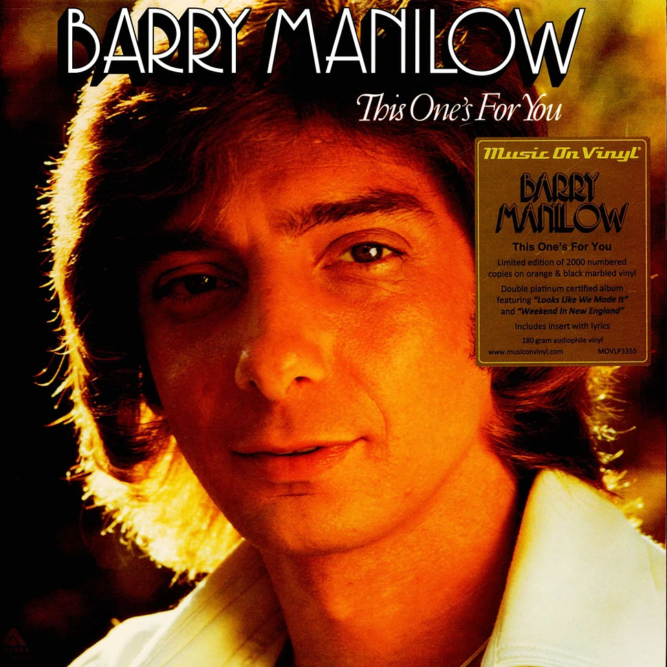 Barry Manilow - This One's For You Orange & Black Marbled Vinyl Edition