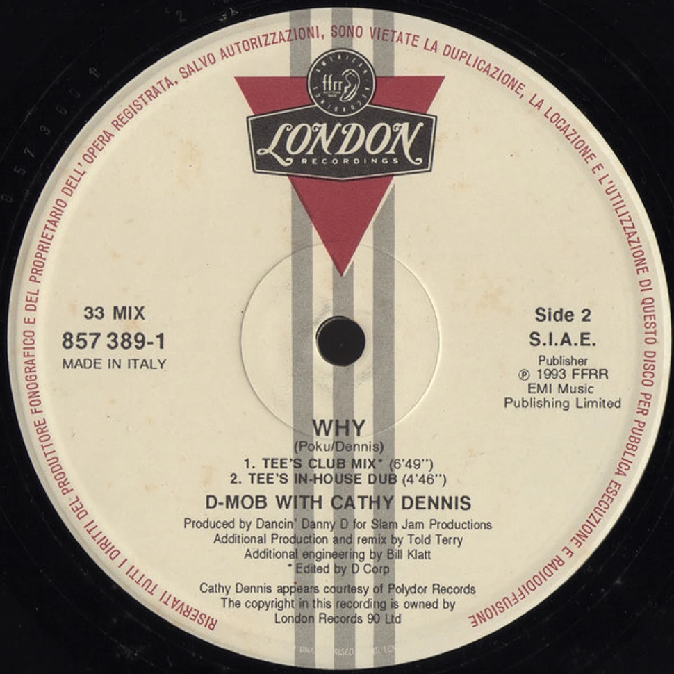 D Mob With Cathy Dennis - Why
