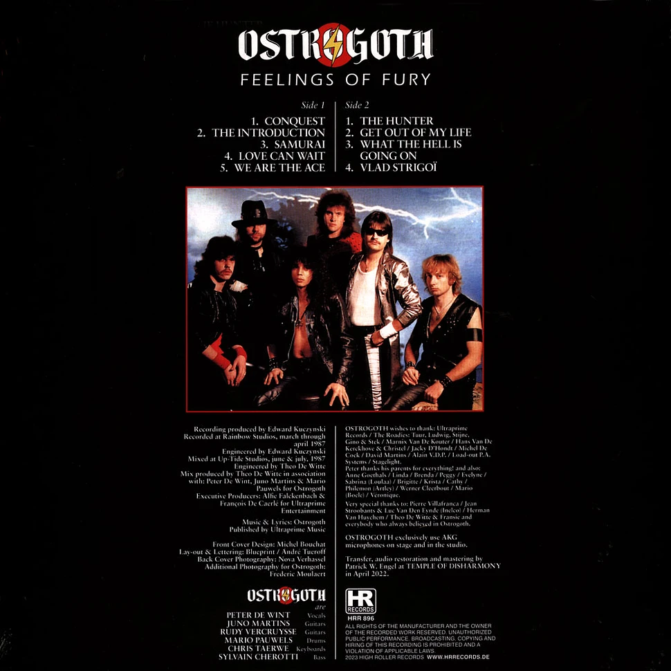 Ostrogoth - Feelings Of Fury Red Vinyl Edition