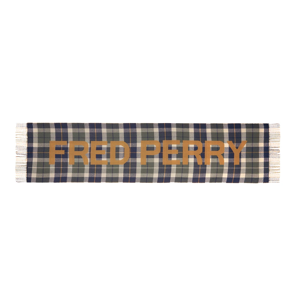 Fred Perry - Oversized Brand Jacquard Scarf
