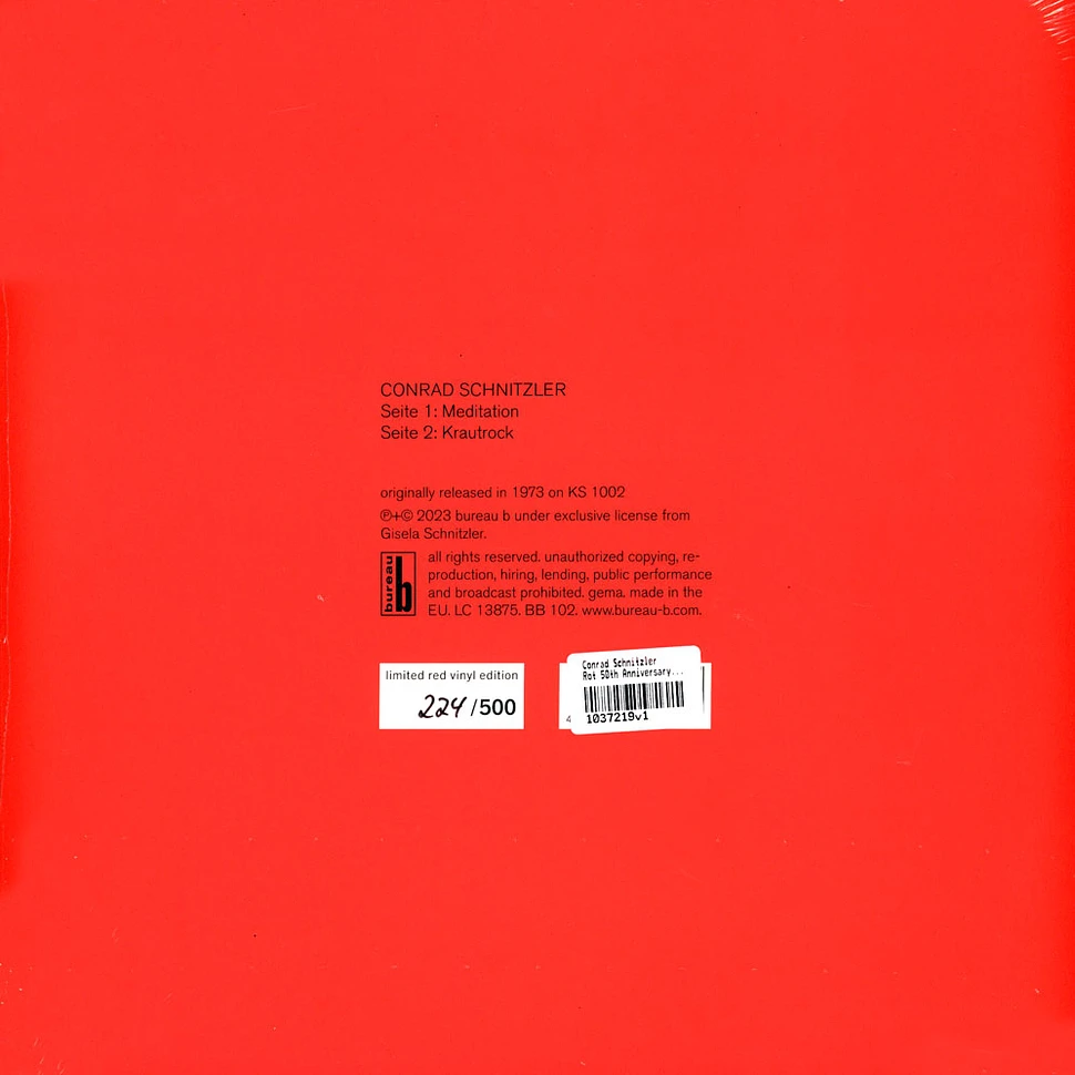 Conrad Schnitzler - Rot 50th Anniversary Edition