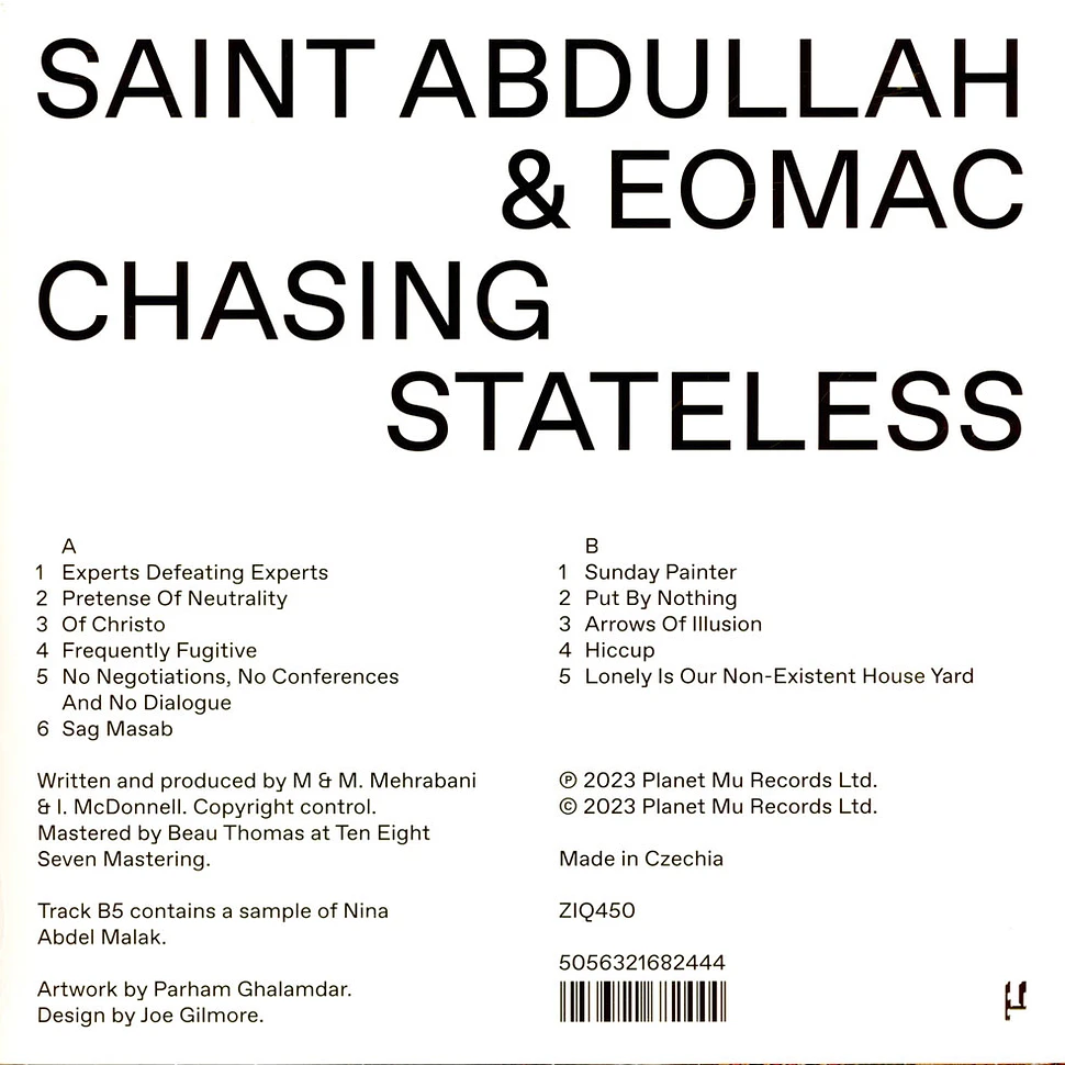 Saint Abdullah & Eomac - Chasing Stateless Green Vinyl Edition
