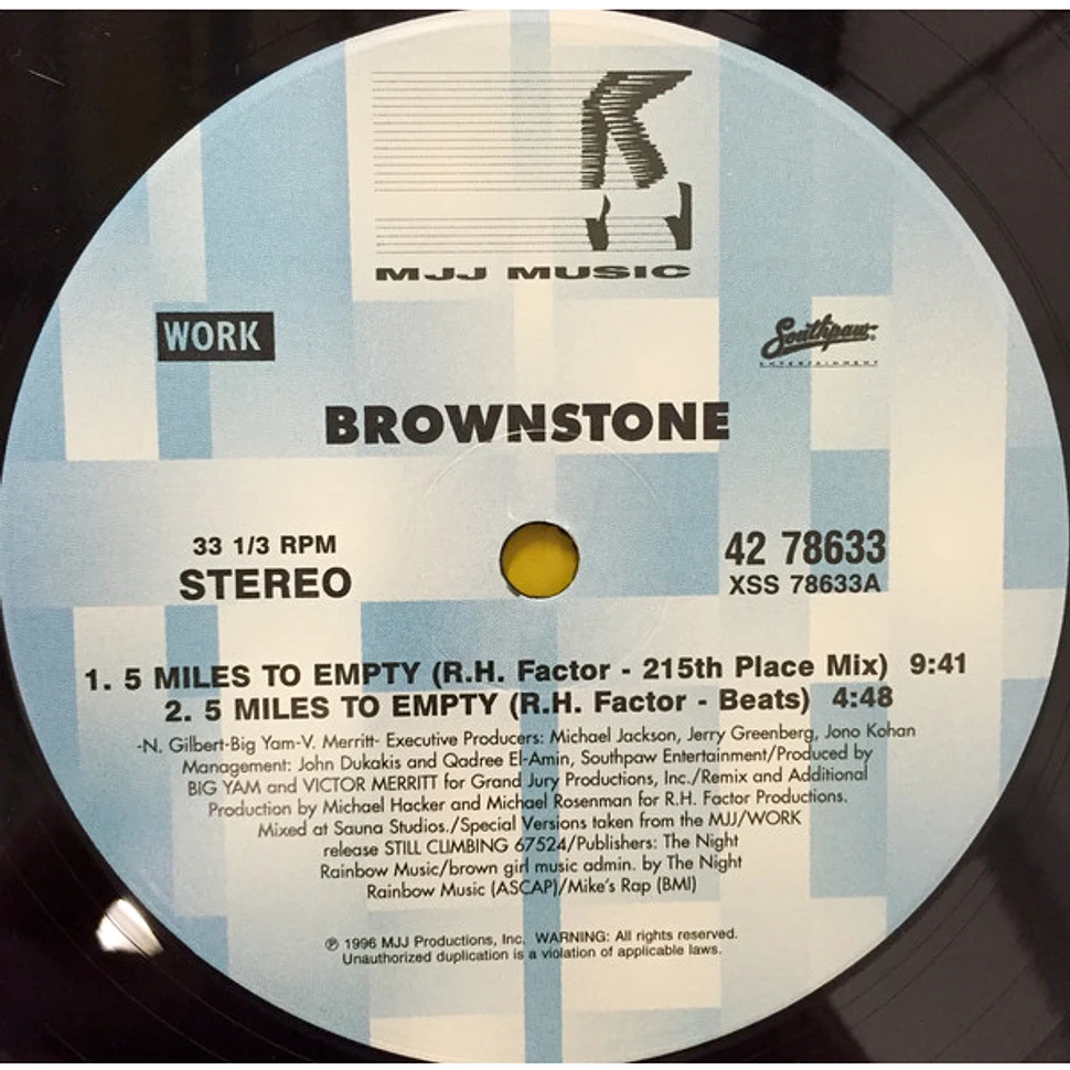 Brownstone - 5 Miles To Empty (R. H. Factor Club Remixes)