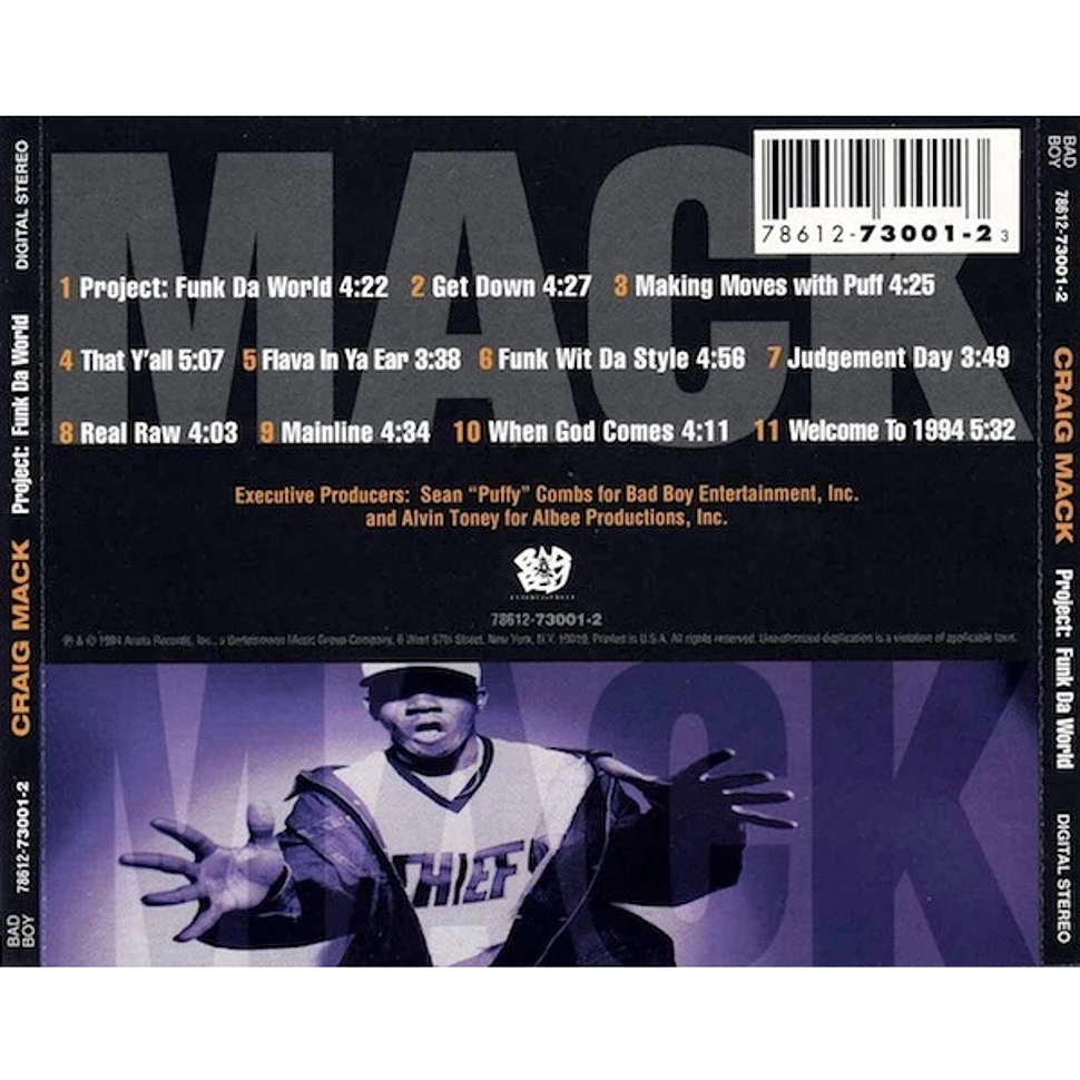 Craig Mack - Project: Funk Da World - CD - US - Reissue | HHV