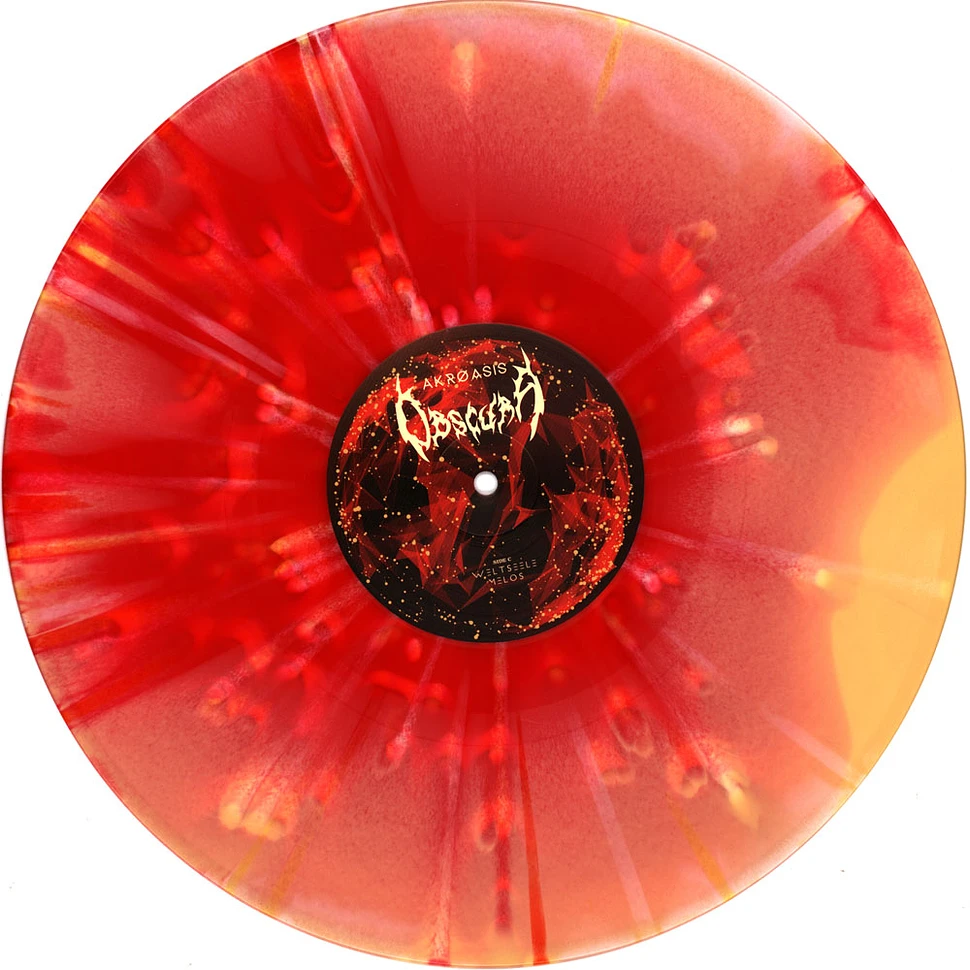 Obscura - Akróasis Red Yellow White Color Merge & Red Yellow White Splatter Vinyl Edition