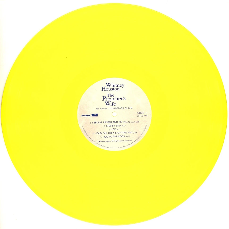 Whitney Houston - The Preacher's Wife Yellow Vinyl Edition