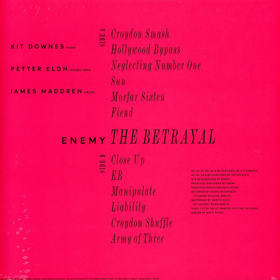 Enemy - The Betrayal Black Vinyl Edition