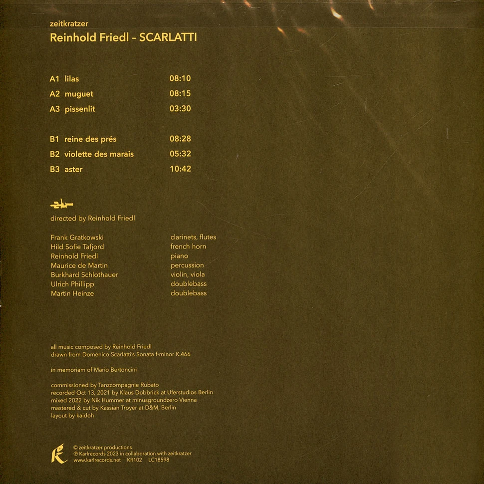 Zeitkratzer - Reinhold Friedl: Scarlatti
