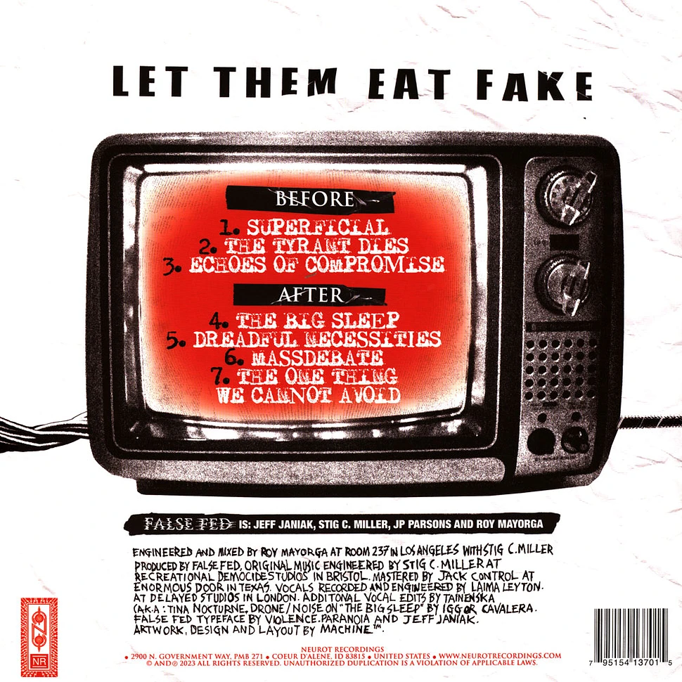 False Fed - Let Them Eat Fake