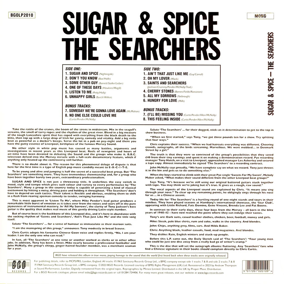 The Searchers - Sugar & Spice