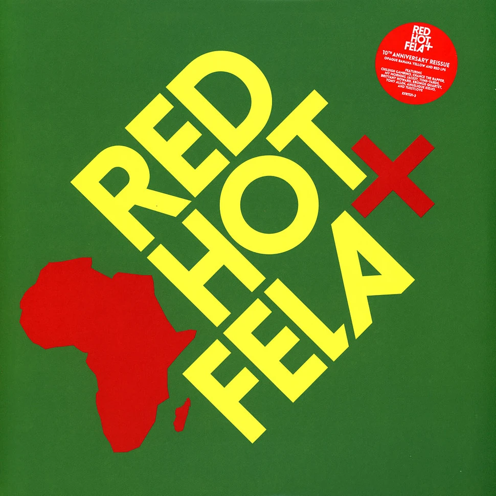 Fela Kuti - Red Hot + Fela 10th Anniversary Red And Yellow Colored Vinyl Edition