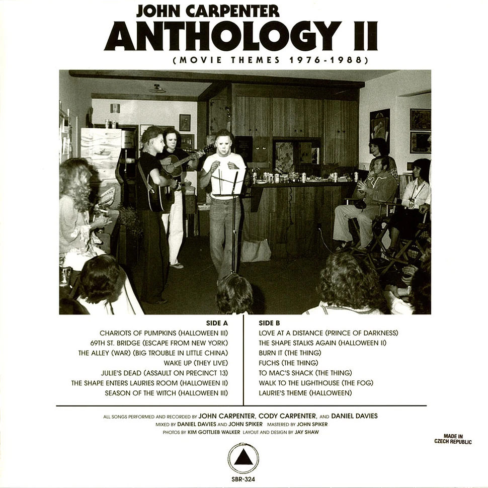 John Carpenter - Anthology II Movie Themes 1976-1988 Black Vinyl Edition