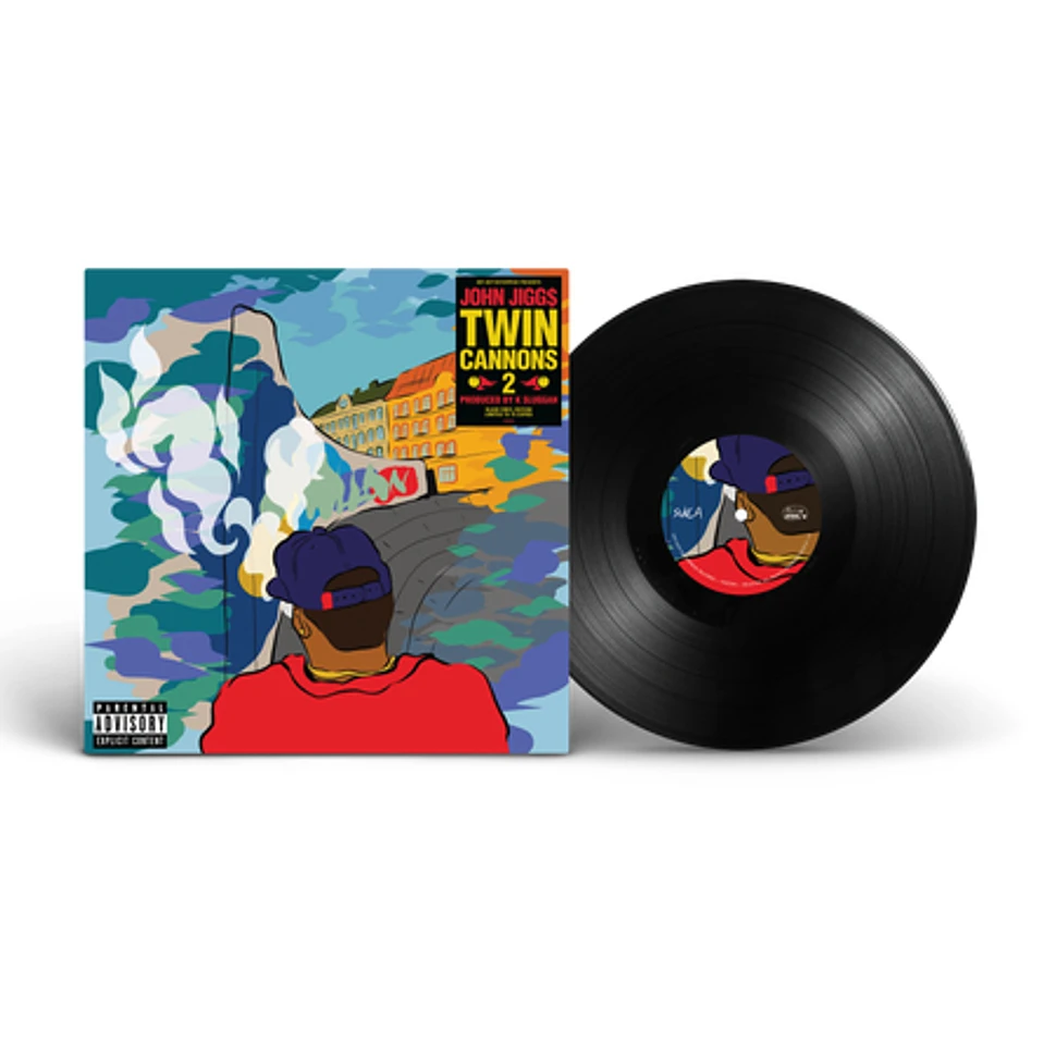 John Jigg$ X K Sluggah - Twin Cannons 2 Black Vinyl Edition