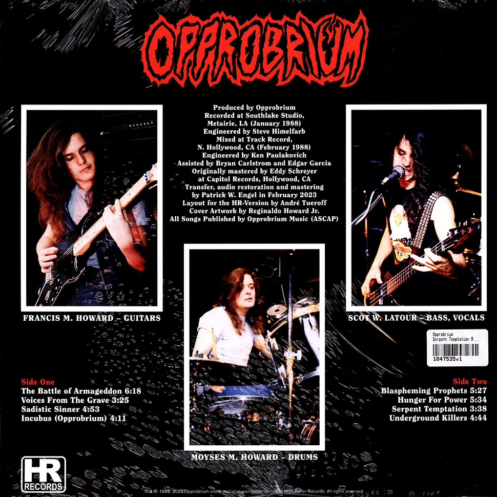 Opprobrium - Serpent Temptation Red Vinyl Edition