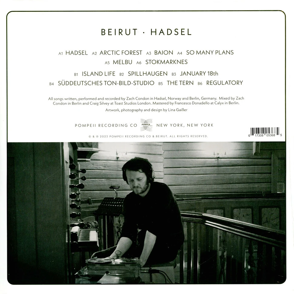 Beirut - Hadsel Black Vinyl Edition