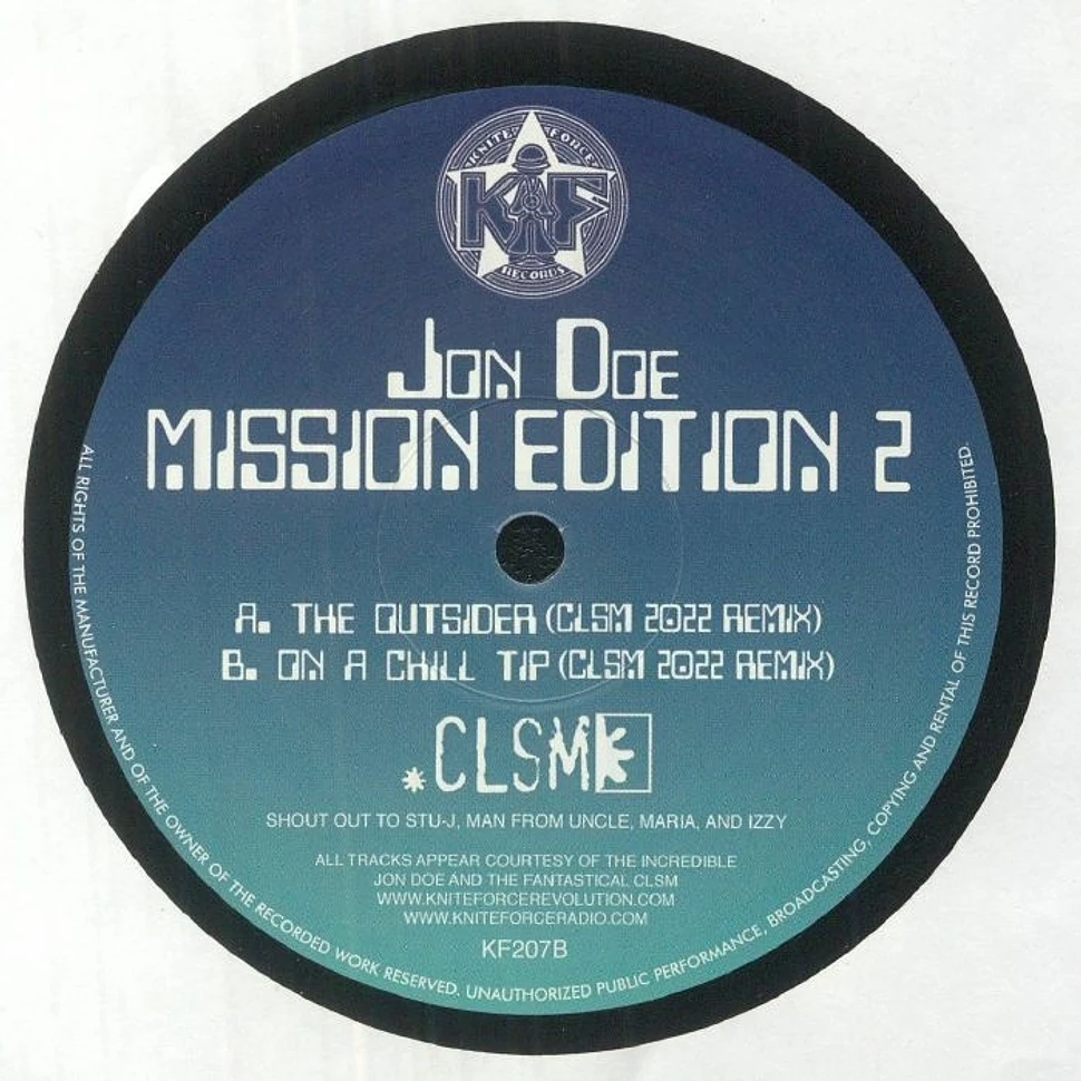 Jon Doe - Mission Edition Two Remixes EP