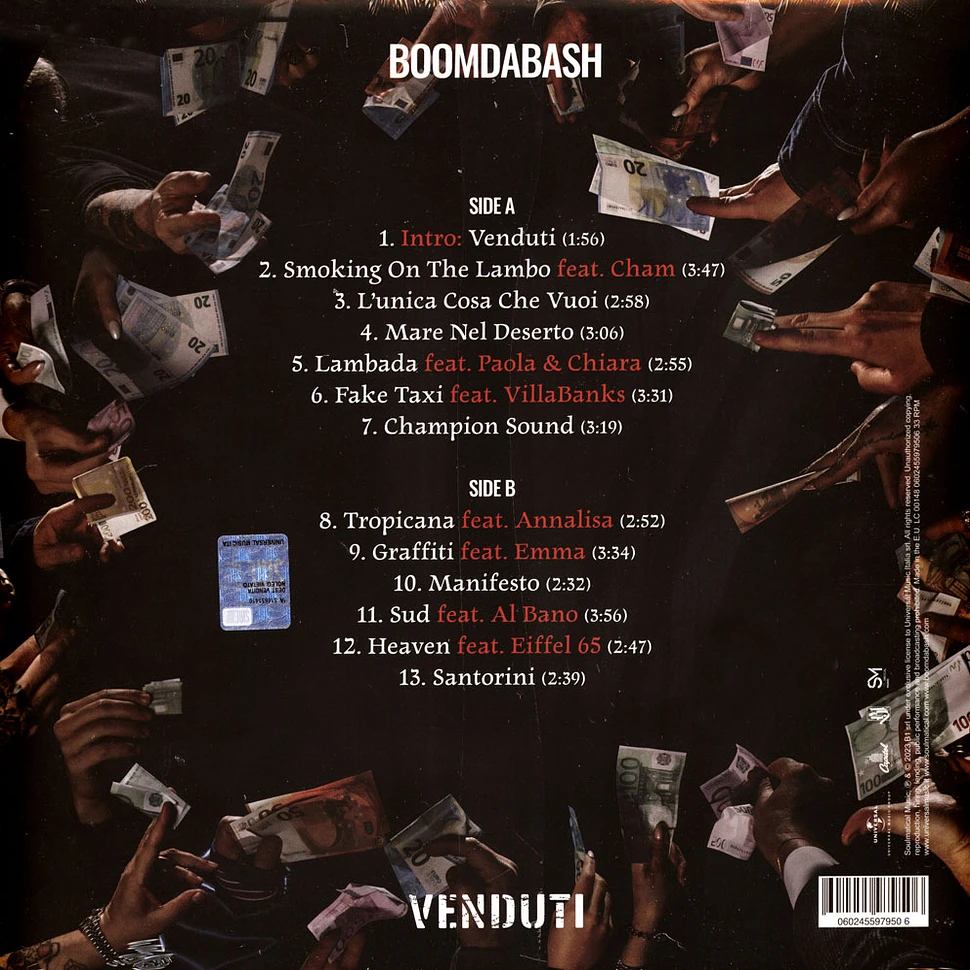 Boomdabash - Venduti