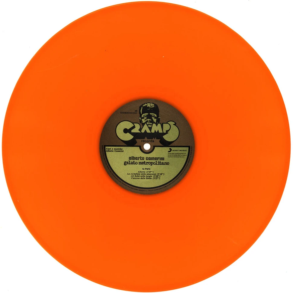 Camerini Alberto - Gelato Metropolitano Orange Vinyl Edtion