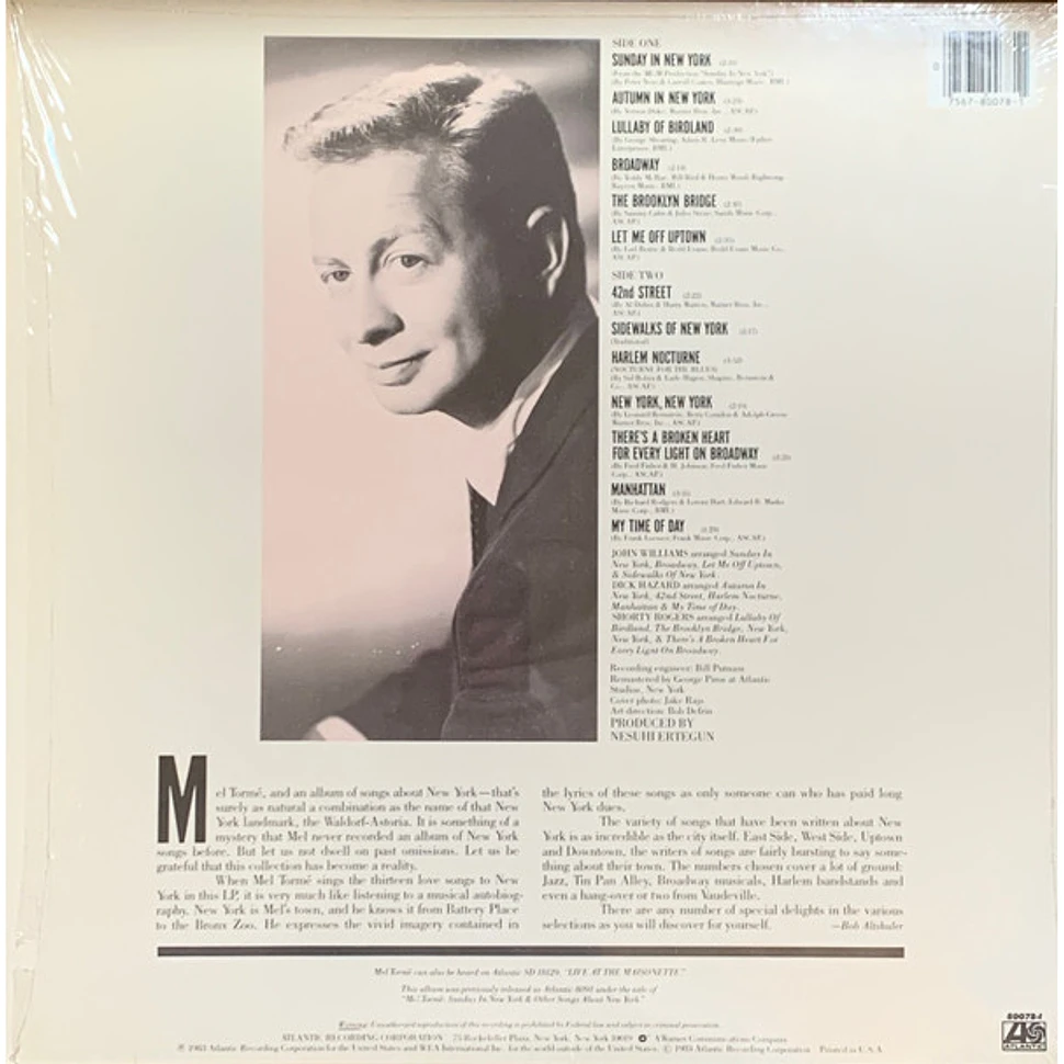 Mel Tormé - Songs Of New York