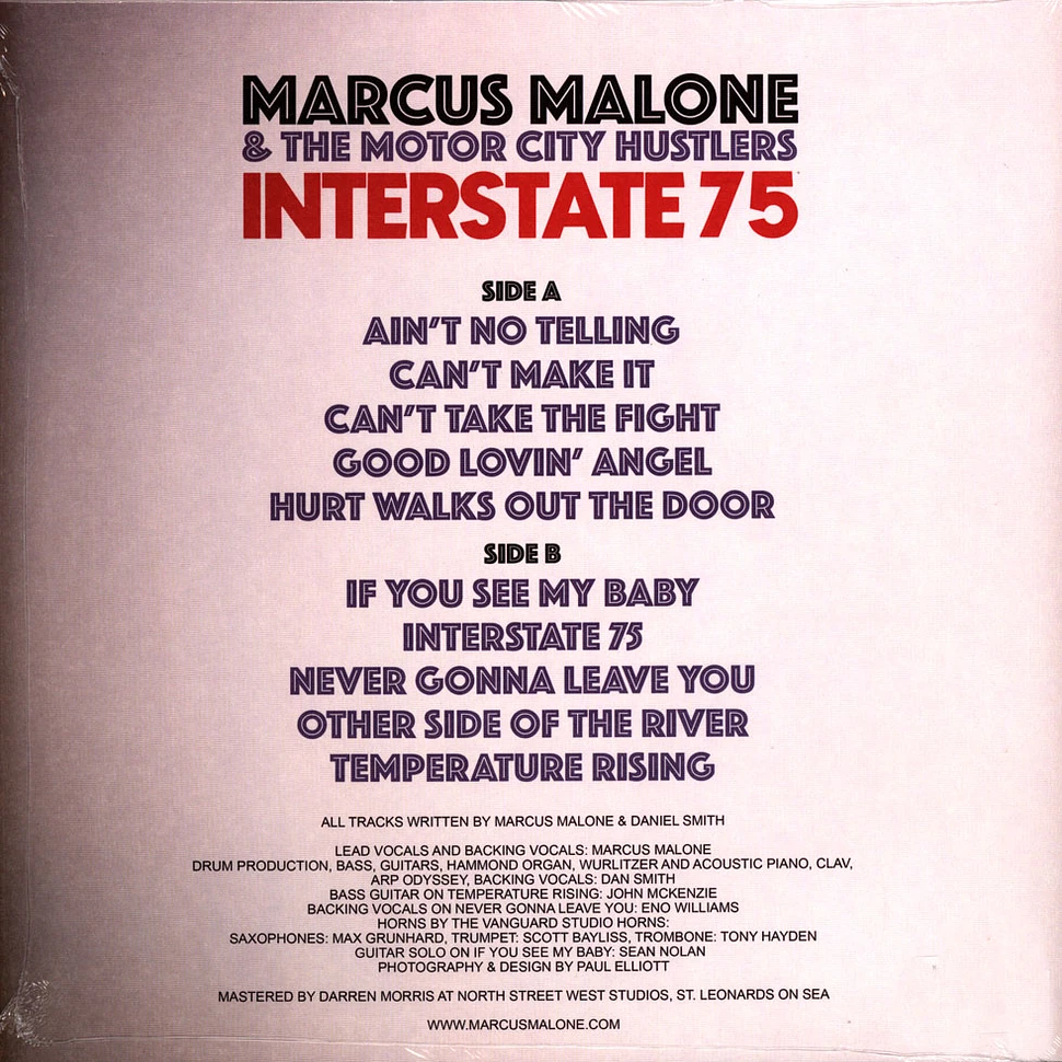 Marcus Malone & The Motor City Hustlers - Interstate 75
