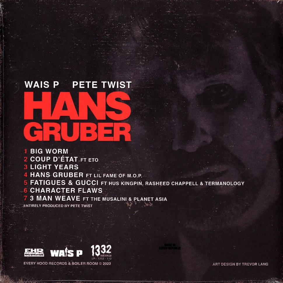 Wais P & Pete Twist - Hans Gruber Red Vinyl Edition