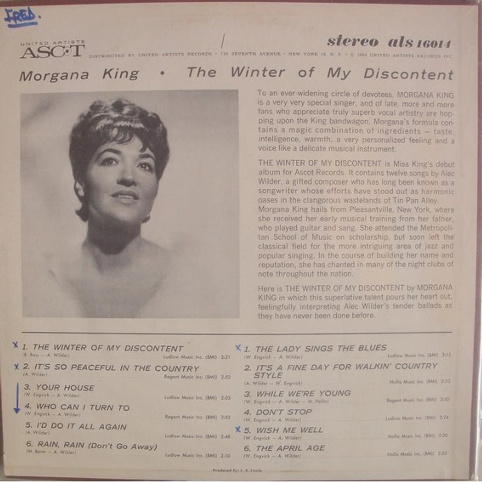 Morgana King - The Winter Of My Discontent