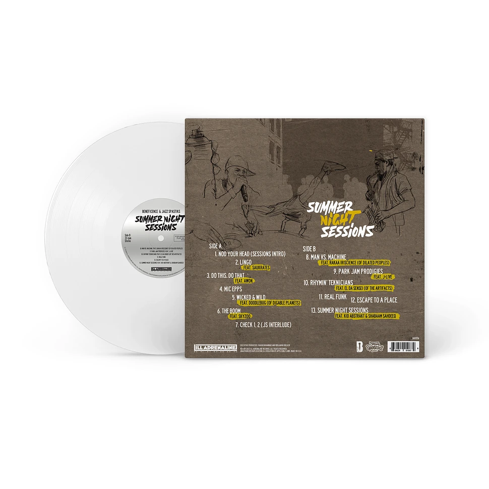 Beneficence & Jazz Spastiks - Summer Night Sessions HHV Exclusive White Vinyl Edition