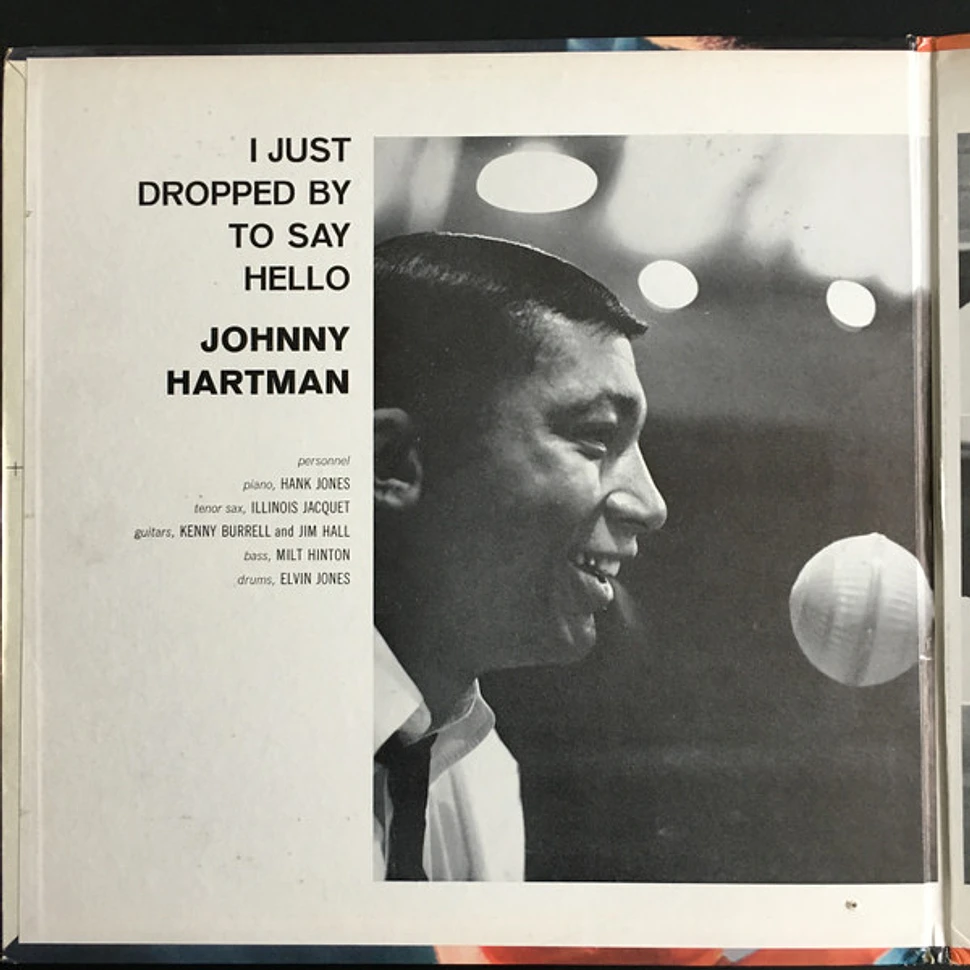 Johnny Hartman - I Just Dropped By To Say Hello - Vinyl LP - 1964