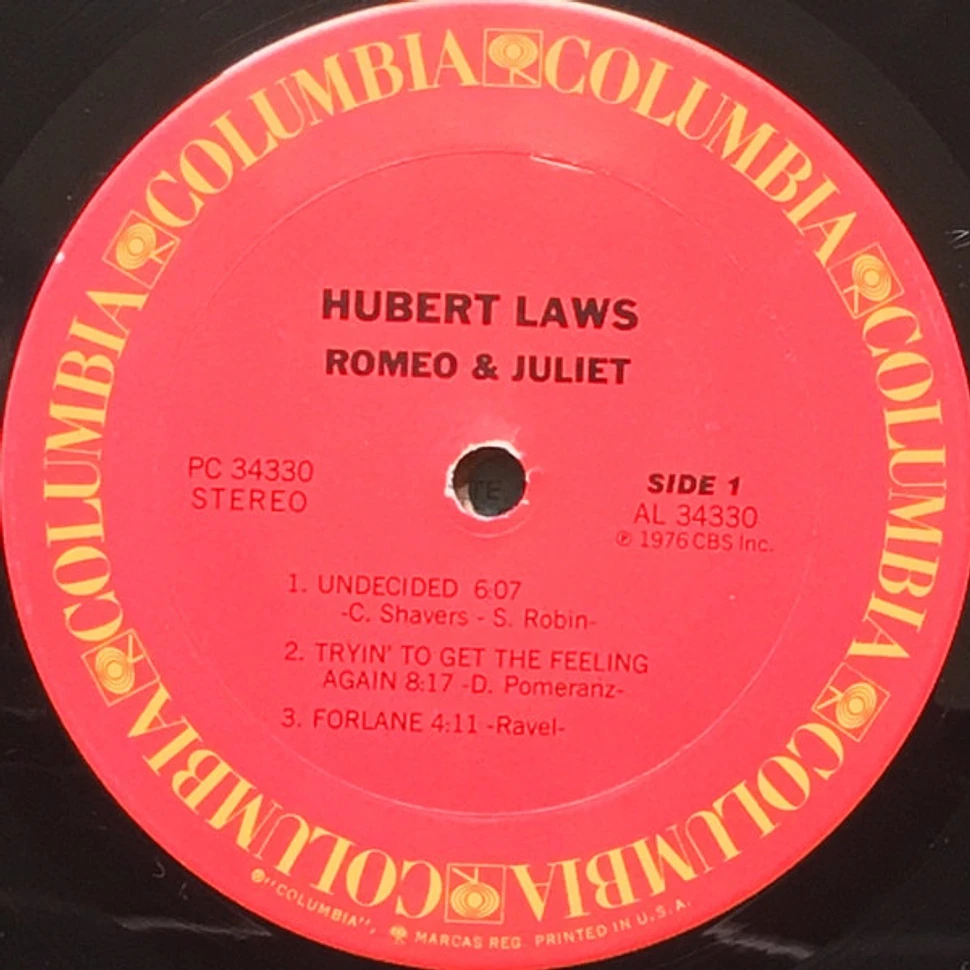 Hubert Laws - Romeo & Juliet