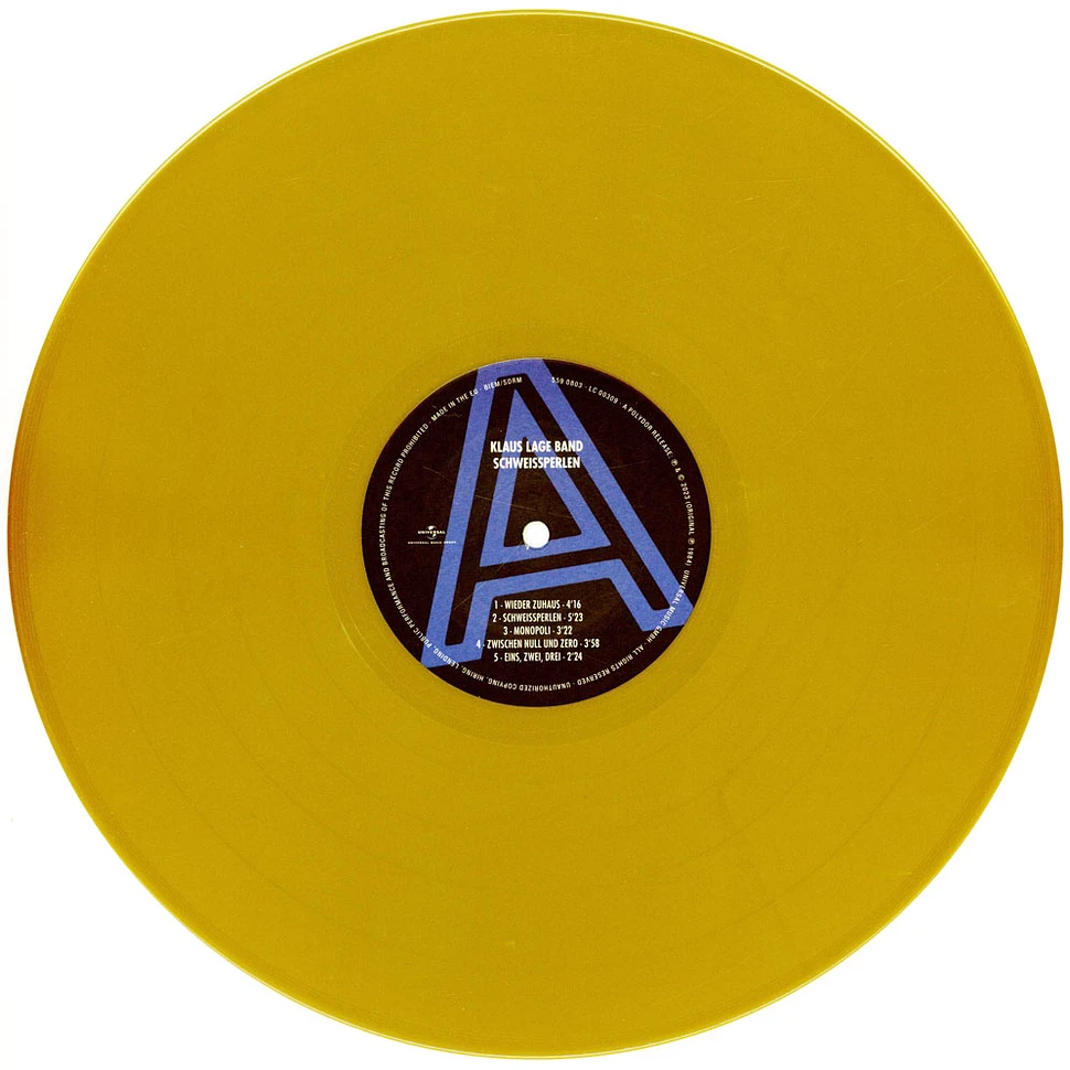 Klaus Lage - Schweissperlen Gold Vinyl Edition