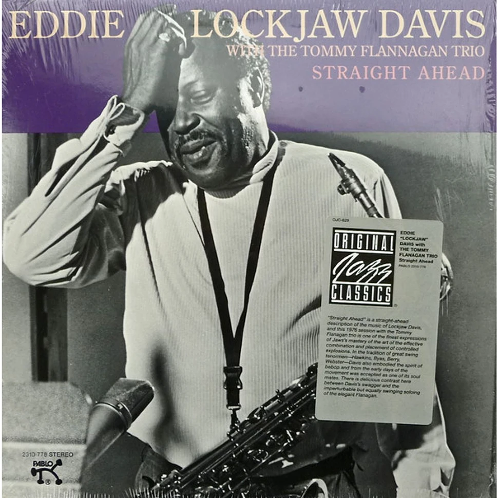 Eddie "Lockjaw" Davis With Tommy Flanagan Trio Straight Ahead Vinyl