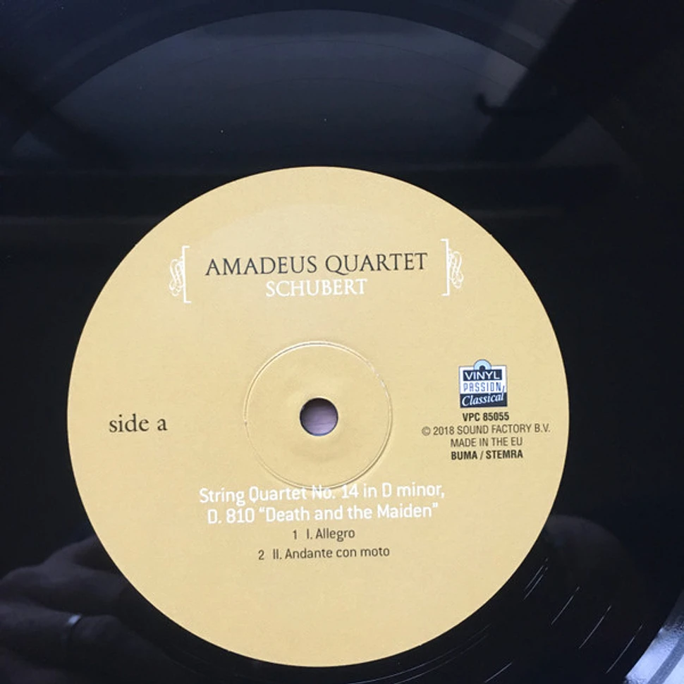 Franz Schubert, Amadeus-Quartett - String Quartet No.14 in D Minor D.810 - "Death And The Maiden", String Quartet No. 12 in C Minor, D. 703 - "Quartettsatz"