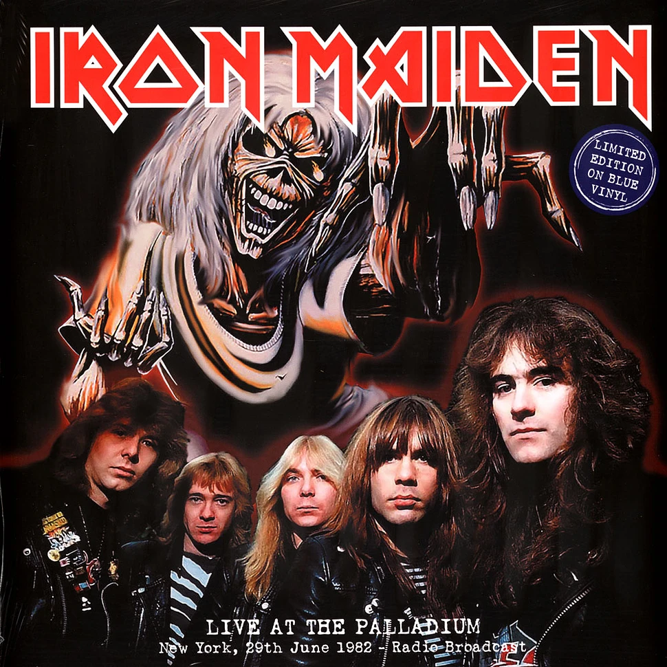 Iron Maiden - Live At Palladium New York 1982 Blue Vinyl Edtion - Vinyl LP  - 2023 - EU - Original