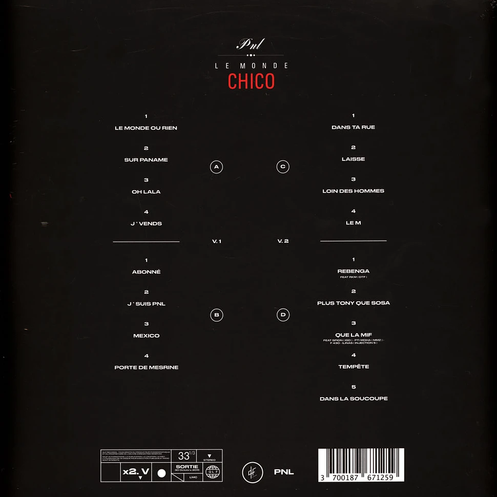 PNL - Le Monde Chico Black Vinyl