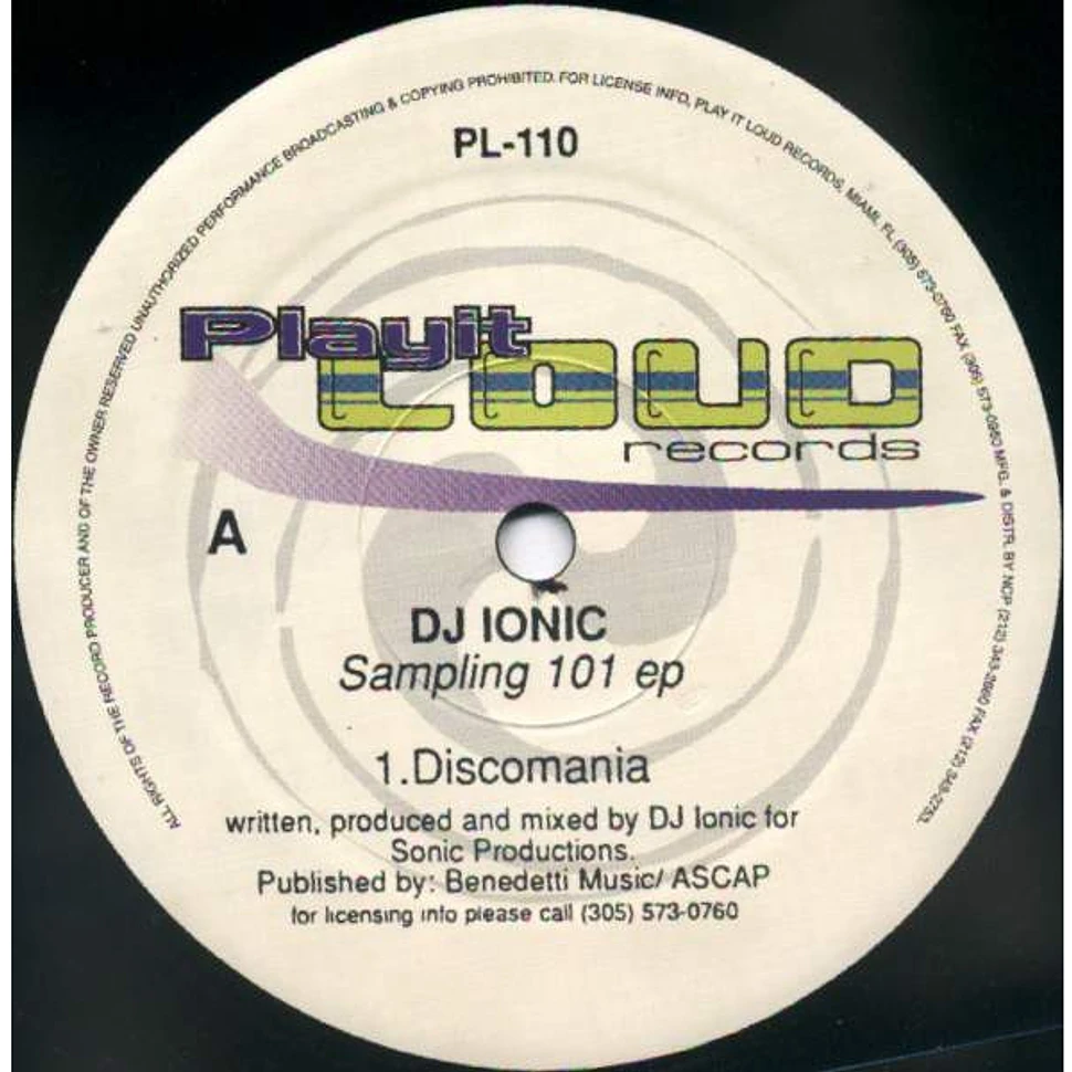 DJ Ionic - Sampling 101 EP