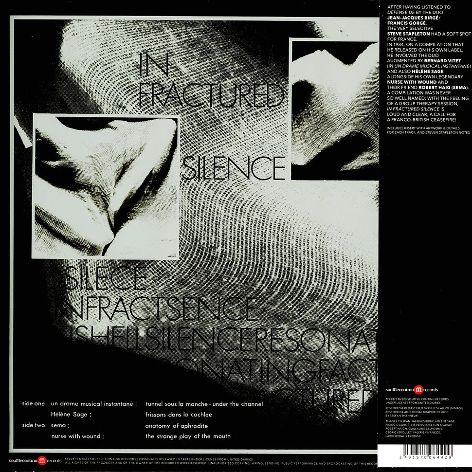 V.A. - In Fractured Silence Black Vinyl Edition