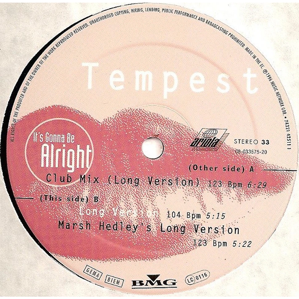 Tempest - It's Gonna Be Alright