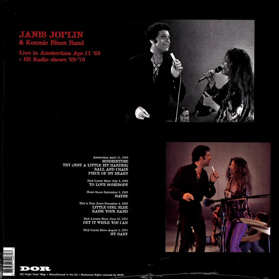 Janis Joplin & Kozmic Blues Band - Live In Amsterdam April 11, 1969 + Us Radio Shows 1969-1970 Colored Vinyl Edition