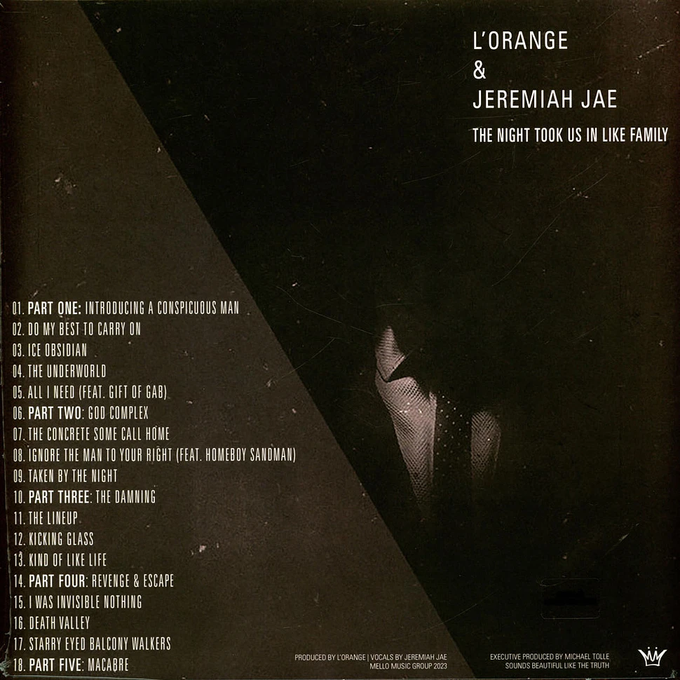 L'Orange & Jeremiah Jae - The Night Took Us In Like Family Metallic Silver Vinyl Edition