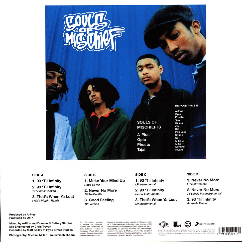 Souls Of Mischief - 93 'Til Infinity The Remixes Black Friday Record ...