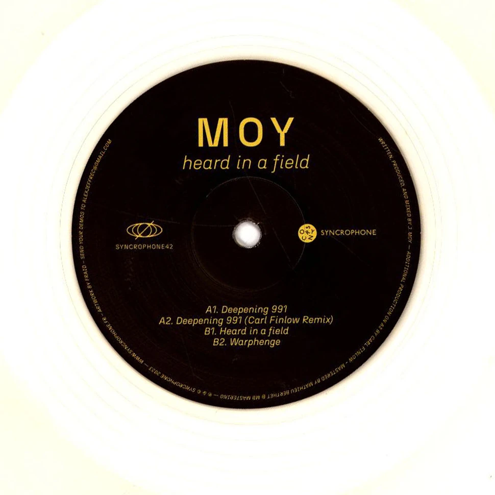 Moy - Heard In A Field Carl Finlow Remix Clear Vinyl Edtion