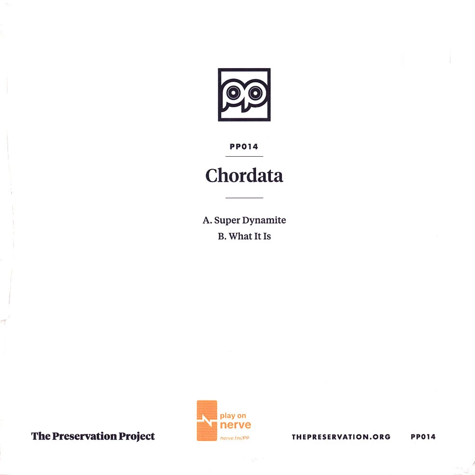 Chordata - Super Dynamite / What It Is Black Vinyl Edition