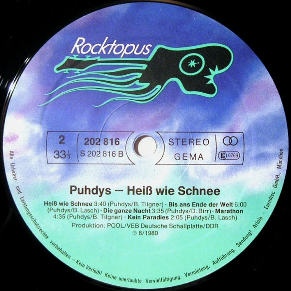 Puhdys - Heiß Wie Schnee