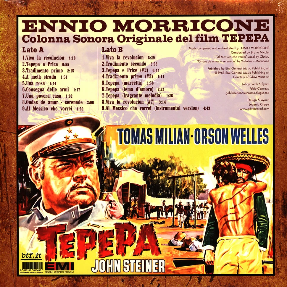 Ennio Morricone - OST Tepepa Crystal Vinyl Edition