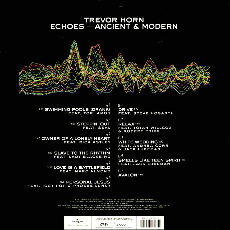 Trevor Horn - Echoes: Ancient & Modern Clear Vinyl Edition