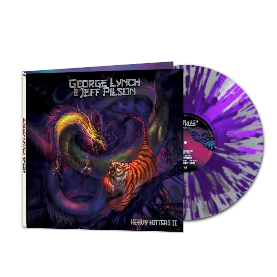 George Lynch & Jeff Pilson - Heavy Hitters Ii Silver Purple Splatter Vinyl Edition