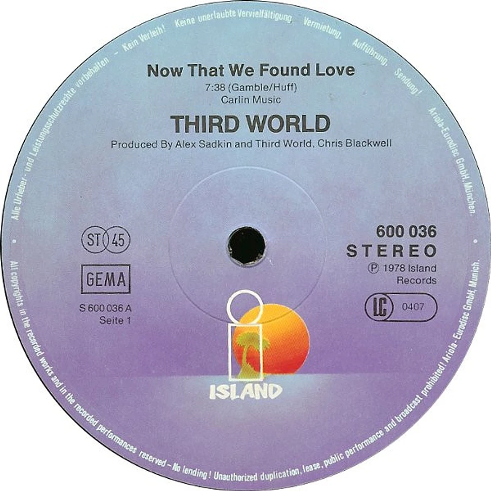 Third World - Now That We Found Love / One Cold Vibe