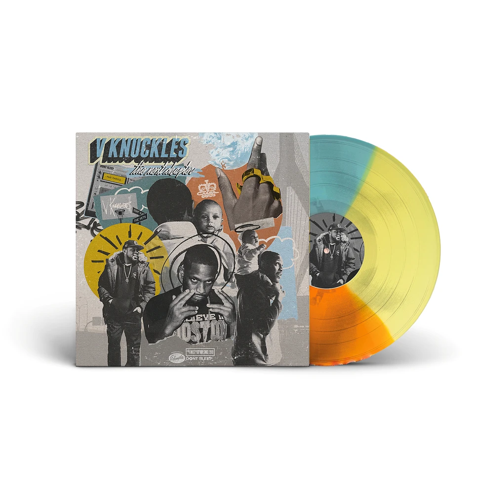 Knuckles & Phoniks - The Next Chapter Tri-Color Pies Slice Aqua / Yellow / Orange Vinyl Edition