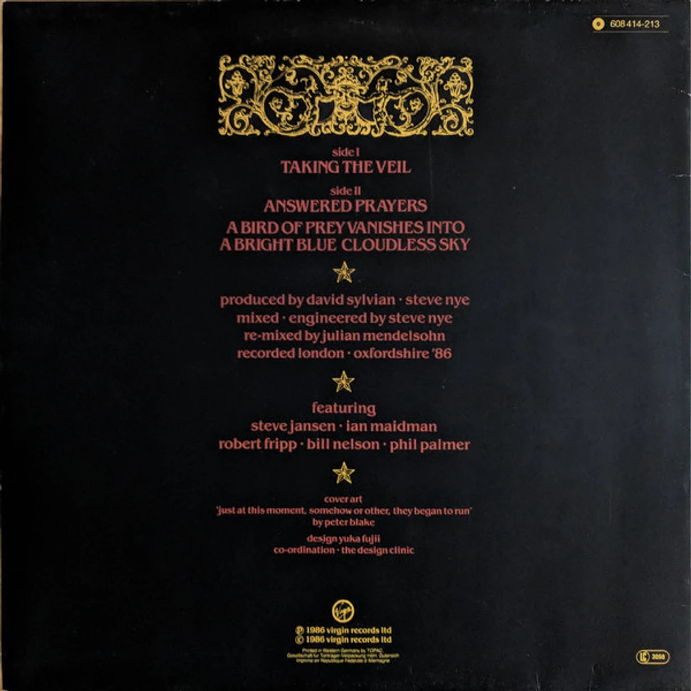 David Sylvian A Little Girl Dreams Of Taking The Veil Vinyl 12