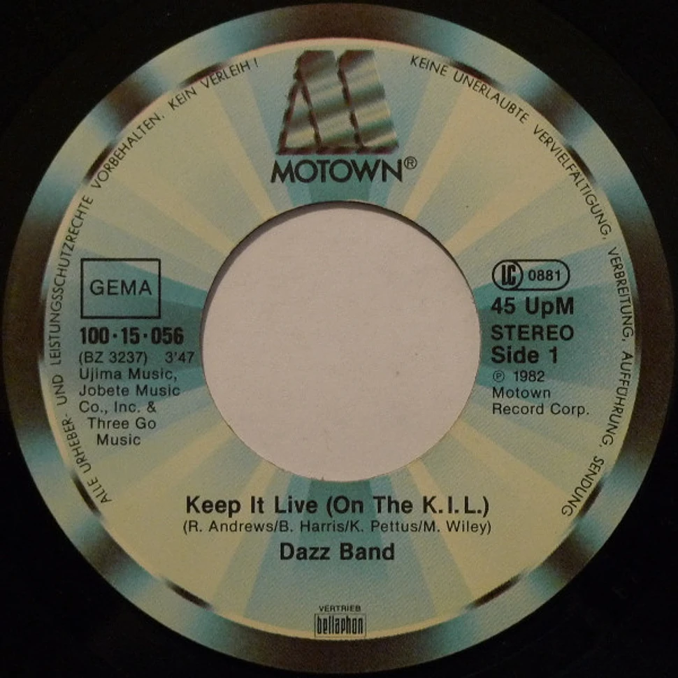 Dazz Band - Keep It Live (On The K.I.L.) (7, Single)